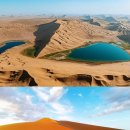 세계에서 4번째로 큰 내몽고 바단지린 사막 이미지