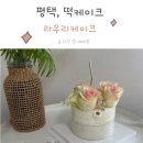 동부공원로14번길 | 평택 떡케이크 생화가 올려진 라우리케이크로 생일파티 했어요