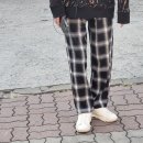 [무근본구매후기] 잇진 남녀공용 일자 와이드 스퀘어 타탄 체크 바지
