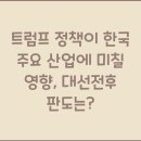 RP무역 | 트럼프 정책이 한국 주요 산업에 미칠 영향, 대선전후 판도는?