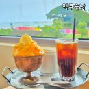 글라스스토리(제주함덕점) | 제주 함덕 카페 먹쿠슬낭 애플망고빙수 호텔빙수 못지않아