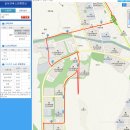 1002번 버스 노선도 및 시간표 이미지