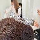 카타리나헤어라인 | [W88] 본식 장신구 : 티아라, 이어링, 베일 장식 및 헤어(로우번)