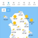 8월19일 날씨 이미지