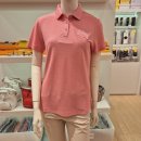 P-5302 | [루이까스텔] 여성 여름 기능성 골프 웨어 깔끔한 단체복 단색 반팔 카라 티셔츠P