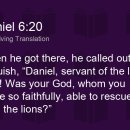 다니엘 6:11-28 설교/2023년 9월 6일 수요그는 구원하기도 하시고 건져내기도 하시며, 하늘과 땅에서 표적과 기적을 행하시는 분 이미지