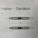 할리데이비슨 07년이후 스포스터, 소프테일 순정머플러 제원표 이미지