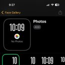 애플워치 페이스 사진으로 하려했는데 폰트 왜이래 이미지