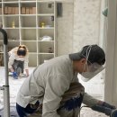 부산대 셀프세차장 | 패브릭포스터 커튼 가리개 카페 설치 사례_데이너커피 부산대카페