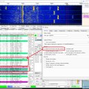 JTDX 의 Band Activity 창 구분선 이미지