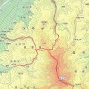 오갑산 [梧甲山 음성] : 지도, 정상석 사진, 산행코스 이미지