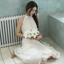 시엘 | 라벨르블랑 후기 | 시엘 홀터넥 원피스 화이트