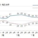 (갤럽)문재인 대통령 지지율 취임 후 최저치...민주당도 40% 붕괴 이미지
