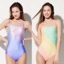 베이직엘르 | [엘르 수영복] 베이직엘르 더블 X 스트랩 삼각 실내수영복 BEFY105 옐로우