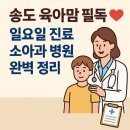 송도 일요일 진료 가능한 소아과 병원 정리 육아 부모 필독