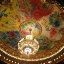파리 오페라 천정을 장식한 샤갈의 그림과 샹들리에 이미지