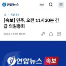 [속보]민주, 오전 11시30분 긴급 의원총회 이미지