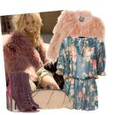 Miso Shirred Chiffon Dress &amp; Jimmy Choo boots 이미지