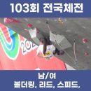 전국체전 스포츠클라이밍 대회 결과. 리드, 볼더링 이미지