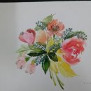 드로잉 풍경과 수채화 이미지