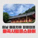 마곡사힐링캠프 | 마곡사 템플스테이 1박2일 솔직후기(충남도민 무료)