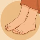 제 발이 아부지말씀에 의하면 중국 떼년발 같다고 어려서부터 놀려서...발채는230이고, 발등은...