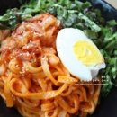 비빔 칼국수 만들기 흑백요리사 급식대가 비빔장 레시피 매콤한 비빔칼국수 만드는 법 이미지