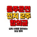 음주운전 전치 2주 합의금 , 실제로 얼마일까? 합의금 산정의 비밀! 이미지