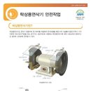 [자동차에 의한 여객운수업]탁상용연삭기 안전작업 이미지