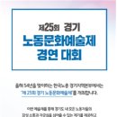 [제25회 경기노동문화예술제] 한국노총 경기지역본부에서 열리는 공모전 추천드립니다! 이미지