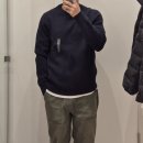 유니클로 워셔블 밀라노립 크루넥 스웨터 착용 후기