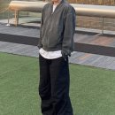 제이케이패션(JK FASHION) | [9999아카이브] NEW WAVE SLIT BOMBER JK_WASHED CHARCOAL 후기 리뷰