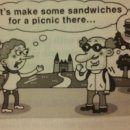 Let's make some sandwiches for a picnic there. 이미지