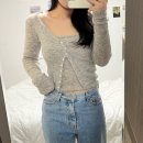 Mellow(멜로우) | [review] 온트 ownt 멜로우 뷔스티에&amp; 가디건 Mellow bustier &amp; Cardigan 후기, 코디추천