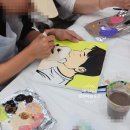 소래너나들이작은도서관 | 힐링프로그램 가족예술체험 컬러테라피 팝아트초상화그리기 소래너나들이 출강후기
