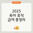 2025년 육아 휴직 급여 총정리 이미지