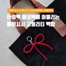 미야앤솔 타이벡 에코백에 어울리는 백참 추천, 메이시시 열쇠 &amp; 리본 키링 백참 내돈내산 후기