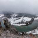 강원 설경: 선돌전망대, 한반도지형 이미지