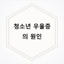 삼성마음안정신건강의학과의원 | 청소년 우울증의 원인
