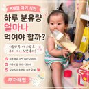 (주)우리아이 | 8개월 아기 하루 분유량, 이유식 두 끼 시작 후 얼마나 먹어야 할까요? 우리 아이 식단 후기