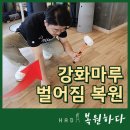 강화마루 틈 벌어짐, 전체 교체 없이 복원으로 해결했어요.