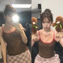 딜라일라 | 260624 아이브 안유진 인스타 사복 레이어드 나시 체크 롱 스커트 옷 정보