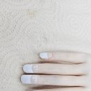 네일 국가고시 자격증 후기 2 - 실크 투명도 잡기, 부채꼴 연습