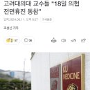 고려대의대 교수들 “18일 의협 전면휴진 동참” 이미지