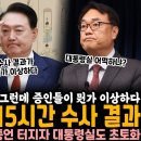 윤석열 측근 15시간 수사 결과 이미지