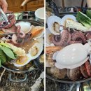 하늘바다상회 | [창원 동읍 맛집] 뷰도 맛도 완벽한 '바다상회 해물칼국수' 황제 통문어 해물전골 & 갑오징어 불고기...