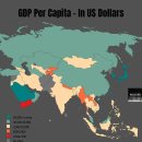 2024년 세계 1인당 국민소득 순위...아시아와 유럽 1인당 국민소득(GDP) 이미지