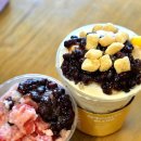 컴포즈커피일산산들 | 컴포즈커피 신메뉴 할인! 연유 수박 팥빙 & 인절미 컵빙수 비교 후기