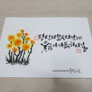 수채캘리그라피 이미지