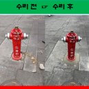 화성-정남-3호 | 차로 들이받아 흔들리는 소화전 수리 작업